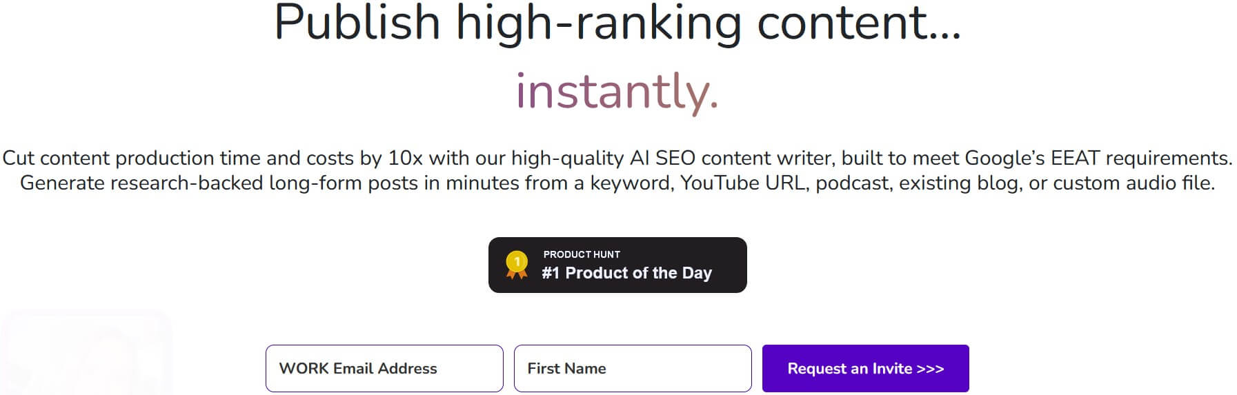 Content at Scale Home Page- Best Undetectable AI content writing Tools