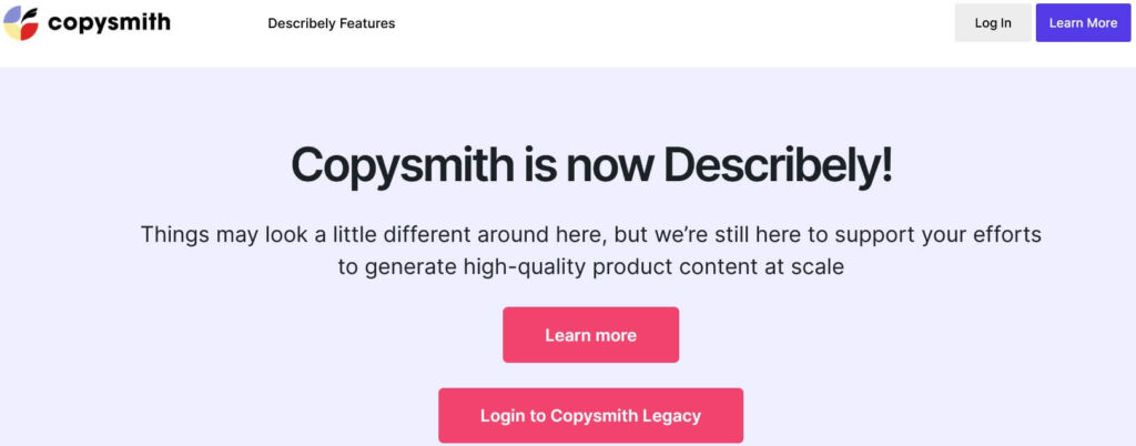 Copysmith Home Page. The Best Jasper AI alternatives