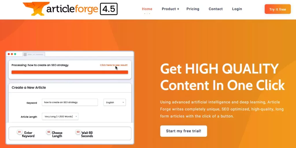 article-forge-homepage