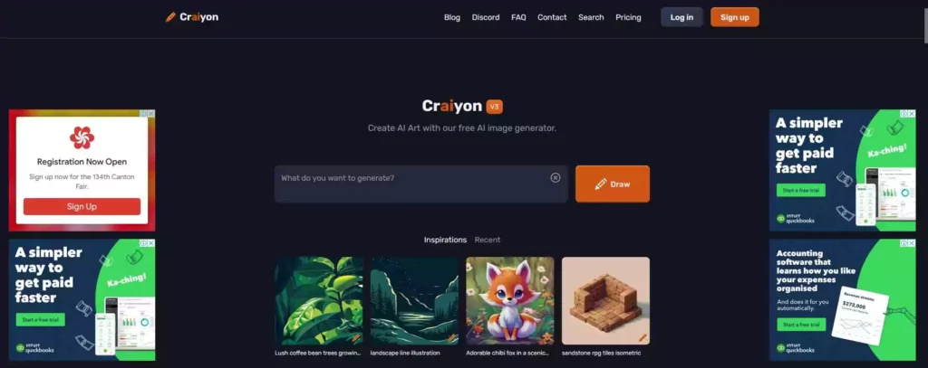 craiyon-homepage