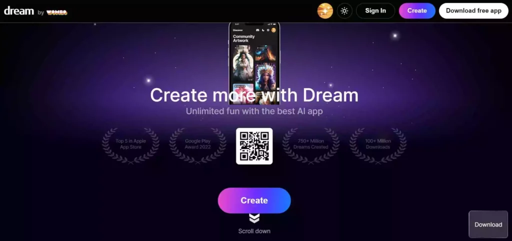 dreamai-homepage