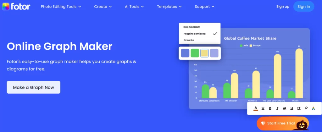 fotor-online-graph-maker-homepage