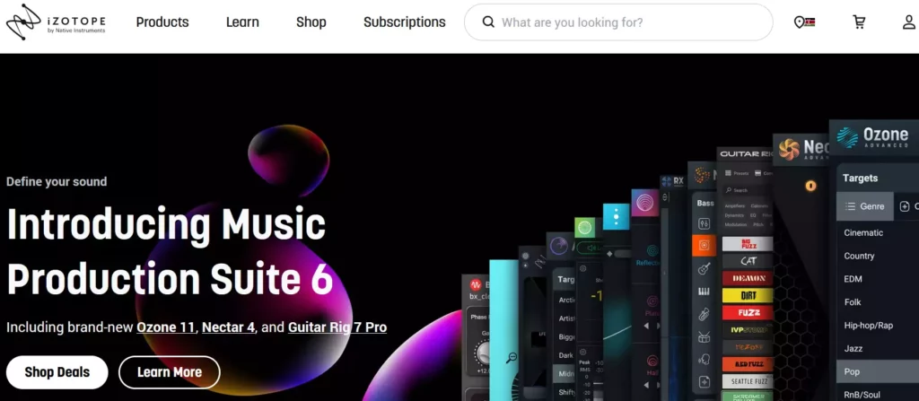 Izotope. Music Production Suite 6, the all-in-one solution for music producers.