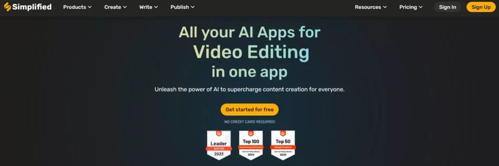 Simplified interface for video editing, enhanced accessibility and ease of use.