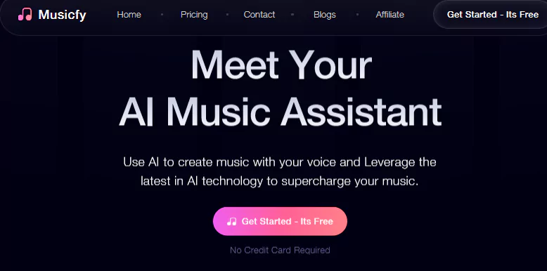 musicfy-homepage